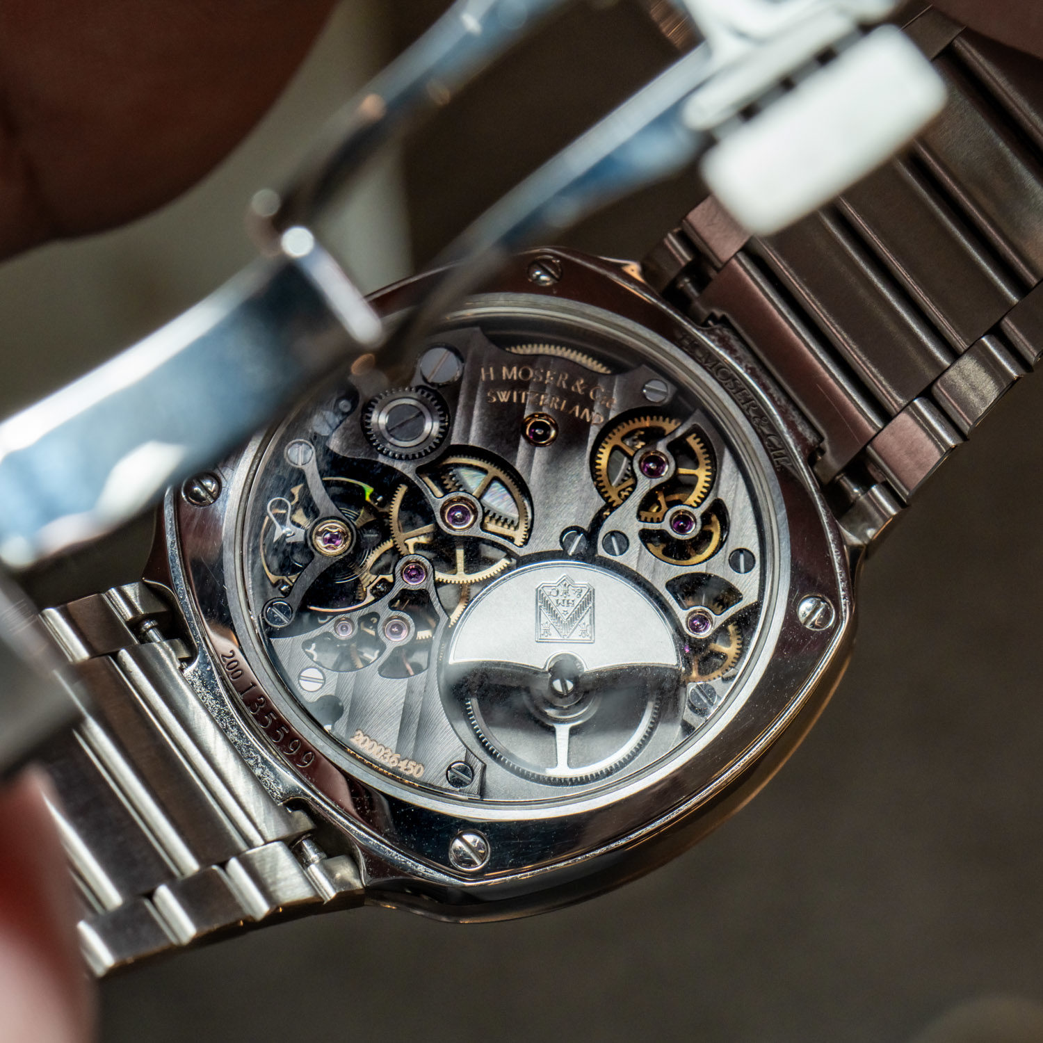 h moser and cie streamliner small seconds blue enamel
