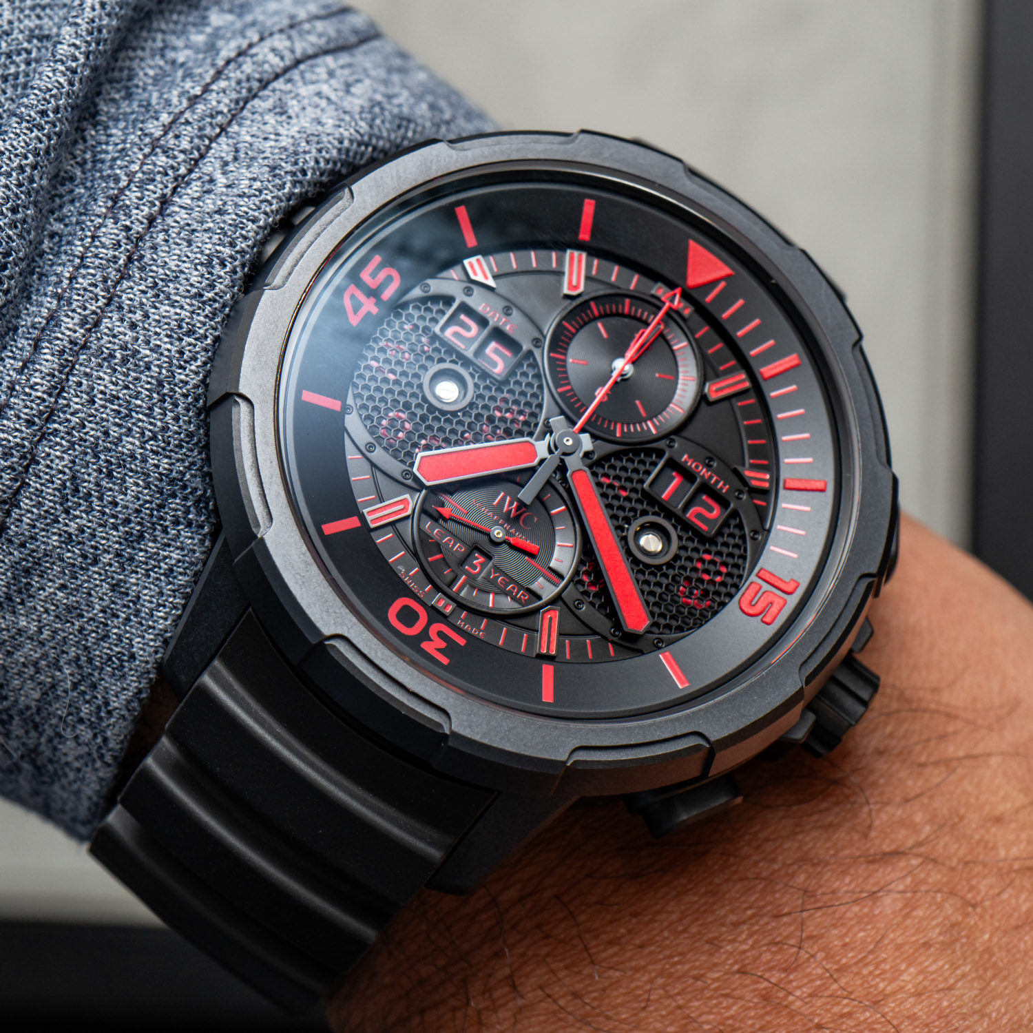 IWC Aquaman Aquatimer Perpetual Calendar Digital Date-Month